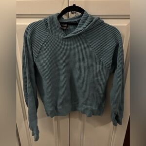 The North Face Teal Waffle Knit Hoodie